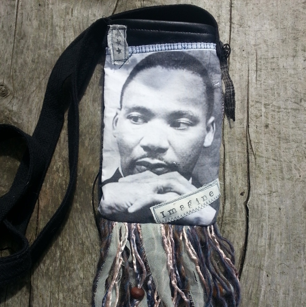 Handmade Mini Tote Honoring the Great ML King Jr.